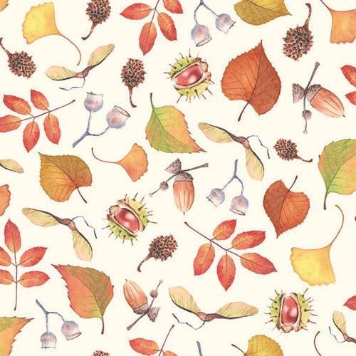 CraftEmotions servetten 5st – Achtergrond Herfstbladeren
