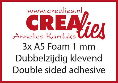 Crealies Basics 3x Foam A5 1 mm