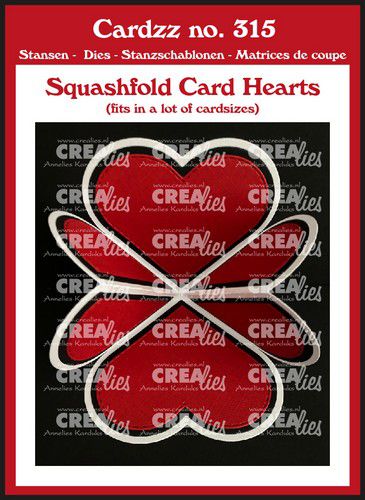 Crealies Cardzz squashfold card – hart