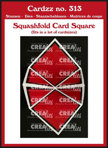 Crealies Cardzz squashfold card – vierkant