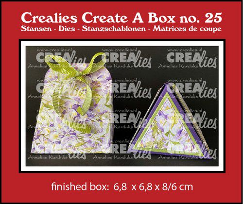 Crealies Create A Box Driehoek doosje