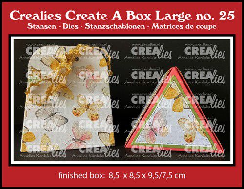Crealies Create A Box Driehoek doosje groot