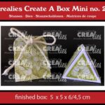 Crealies Create A Box Driehoek doosje mini