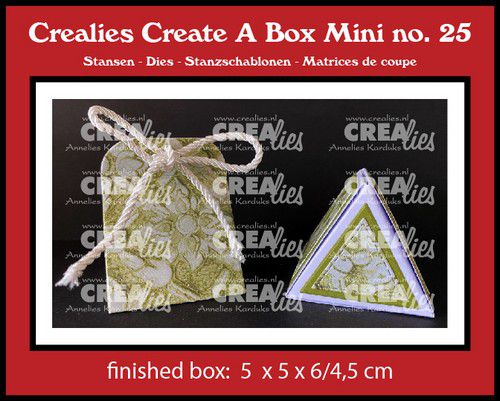 Crealies Create A Box Driehoek doosje mini