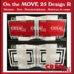 Crealies On the MOVE Design R vierkanten