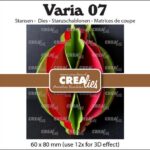 Crealies Varia 07 3D Kerstbal