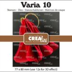 Crealies Varia 10 3D Kerstbal