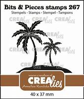 **-40%** Crealies Clearstamp Bits & pieces Palmtrees