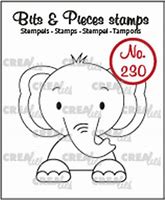 **-40%** Crealies Clearstamp Bits & Pieces Olifant