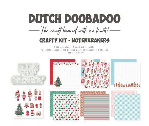 **-40%** Dutch Doobadoo Crafty Kit Notenkrakers 20x20cm