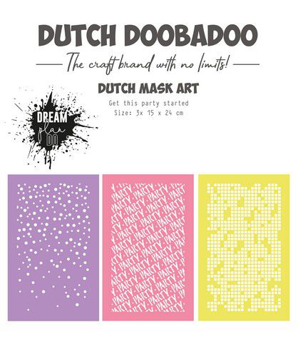 Dutch Doobadoo Get this party started stencils 3st.