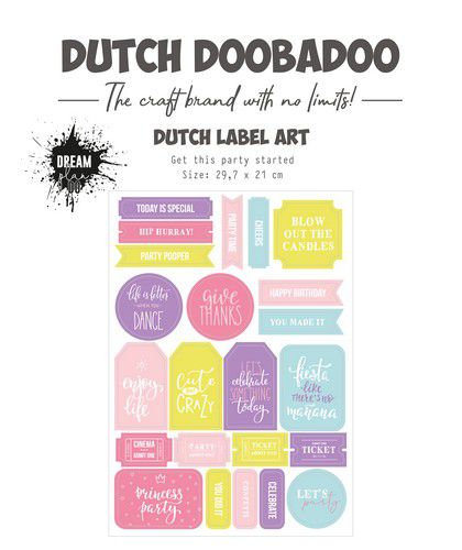 Dutch Doobadoo Stansvel A4 Get this party started