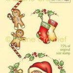 LeCrea -  combi clearstamp Kerstman