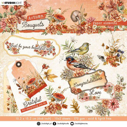 Studio Light Die-cut Block Autumn Bouquet nr.56