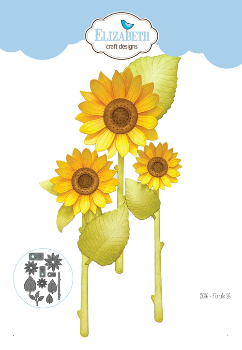 Snijmallen – Paper Flowers Florals 26 – 2086 –  Elizabeth Craft Design