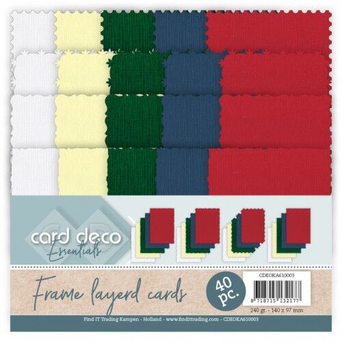 Card Deco Essentials – Frame Layered cards – Christmas