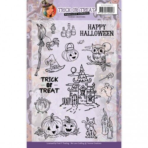 Clear Stamps – Yvonne Creations – Happy Halloween