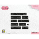 Nellie's Choice Clearstempel - Kerstknuffels Typed (Nederlandse teksten)