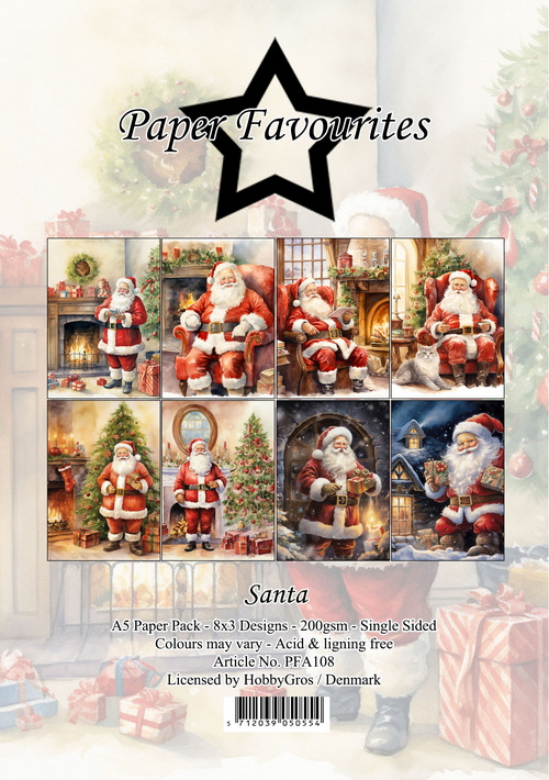 **-50%** Paperpack A5 Vintage Santa – Paper Favourites