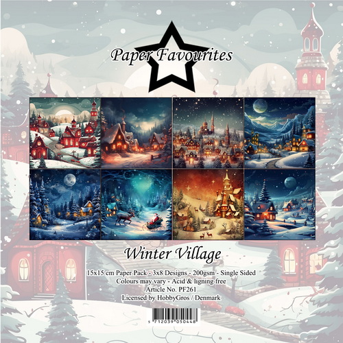 Paperpad  15×15 cm Winter Village – Paper Favourites4001868827002