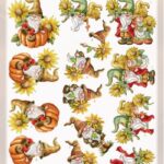 3D Cutting Sheet - Yvonne Creations - Gnomes Sunflowers