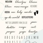 Designed by Anna - Mix and Match Clear Stamps - Geboorte / Birth