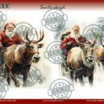 Knipvel Santa's Sleigh - Handmade Hobby