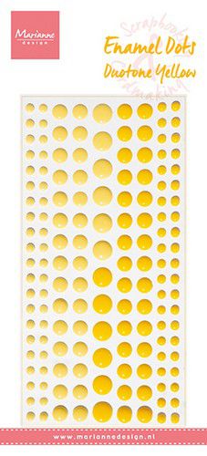 Marianne Design – Decoration Enamel dots – Duotone geel