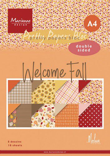 Marianne Design – Paperpad Welcome Fall by Marleen