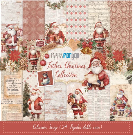 Midi scrap pad – Father Christmas Collection – Papers for You