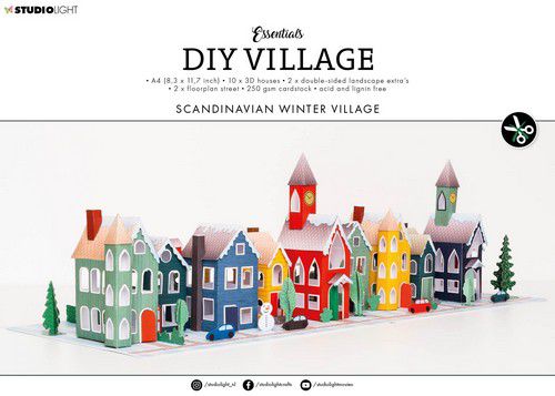 **-50%** Studio Light DIY Block Essentials nr.53 (push out) – Village Scandinavian Winter