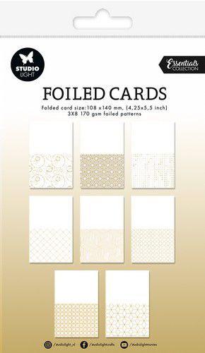 Studio Light Foiled cards Essentials nr.35
