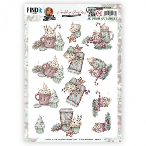 3D Push-Out – Yvonne Creations – World of Christmas – Hot Chocolate