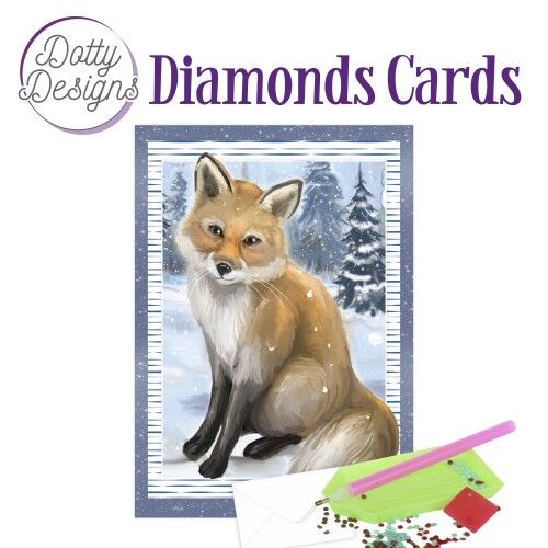 Dotty Designs Diamond Cards – Fox in the snow
