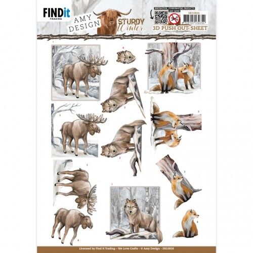 3D Push-Out – Amy Design – Sturdy Winter – Moose