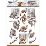 3D Push-Out - Amy Design - Sturdy Winter - Hedgehog