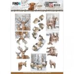 3D Push-Out - Amy Design - Sturdy Winter - Deer