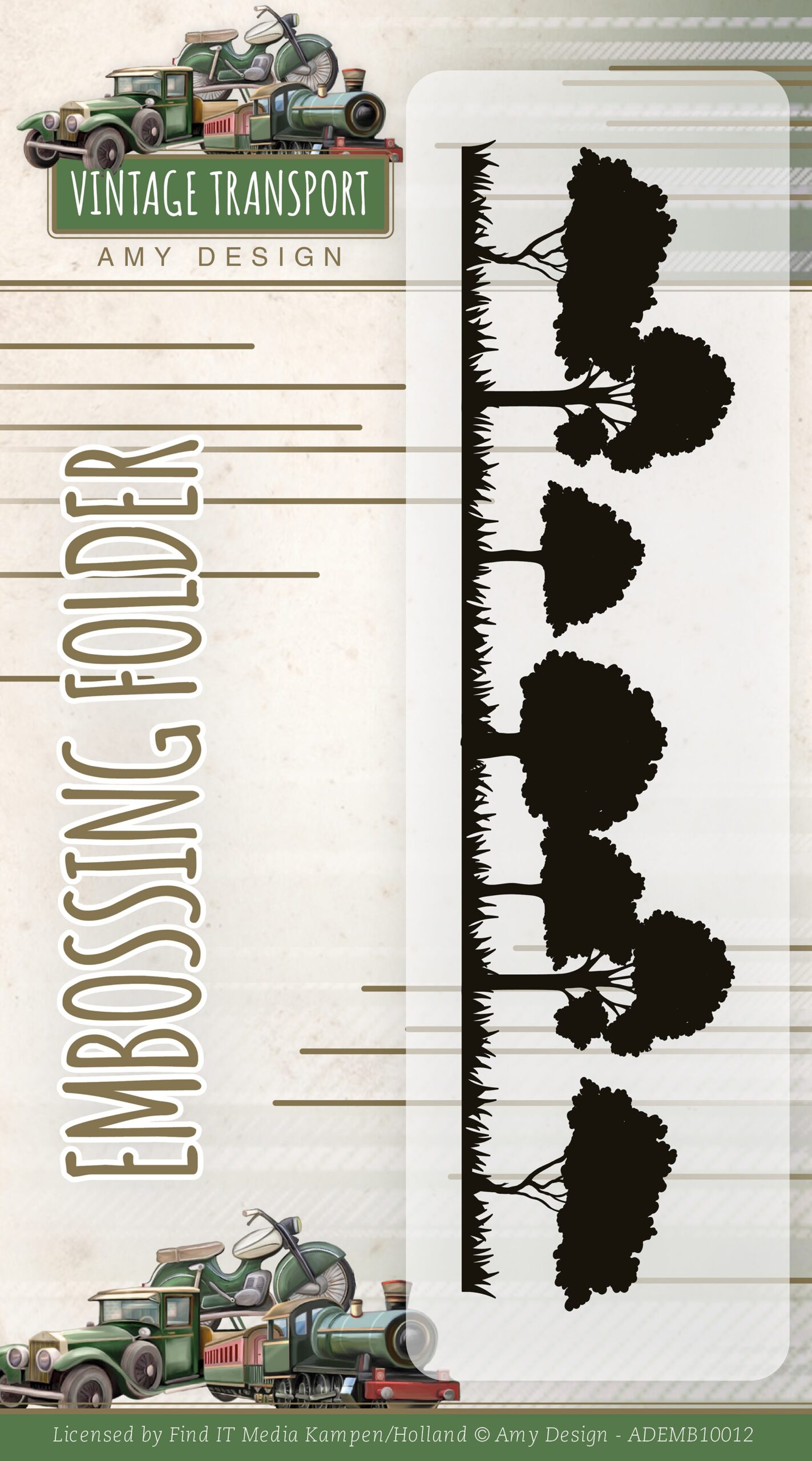 **-30%** Embossing folder – Bomen horizon – Amy Design