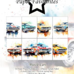 Paperpad  A5 Muscle Cars  - Paper Favourites