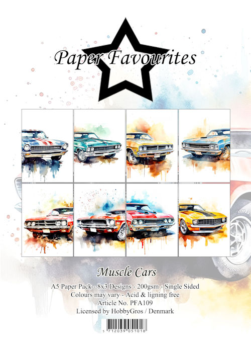 Paperpad  A5 Muscle Cars  – Paper Favourites