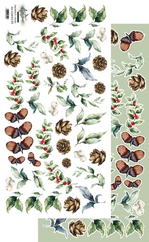 Knipvel Leaves 30.5 x 15cm – In Frosty Colors- Art Alchemy