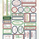 Push-Out - By Anna - Sentiments sheet - Happy Christmas