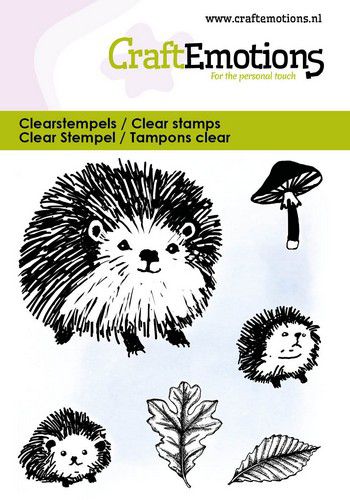 CraftEmotions clearstamps – Egel familie