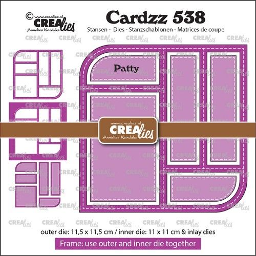 Crealies Cardzz Frame & inlay Patty CLCZ538 max.