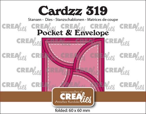 Crealies Cardzz pocket & envelop – cirkel CLCZ319 folded: