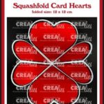 Crealies Cardzz squashfold card - harten CLCZ318 folded: