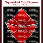 Crealies Cardzz squashfold card - vierkant CLCZ316 folded: