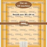 Crealies Crea-Nest-Lies Mega Rechthoek glad CLNestMega10 For A4 machine