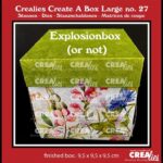 Crealies Create A Box Explosion groot CCABL27 finished: