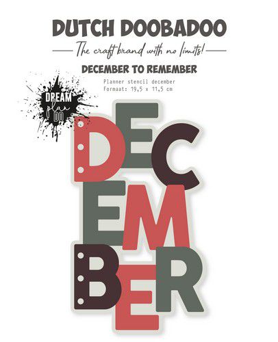 Dutch Doobadoo Card-Art December to remember 19,5 11,5cm 470.784.272